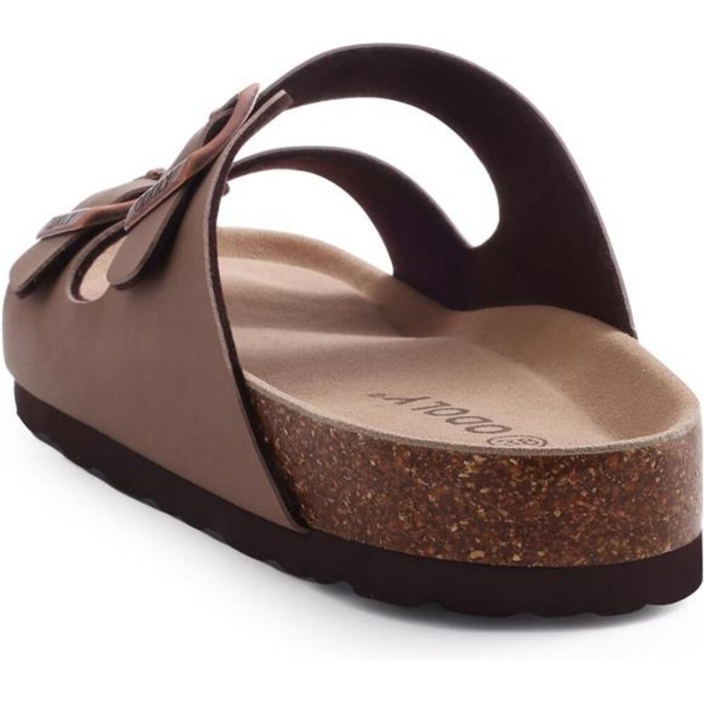 Unisex Cork Footbed Slide Sandal, Arch Support Summer Outdoor Sandals - Picture 5 of 7